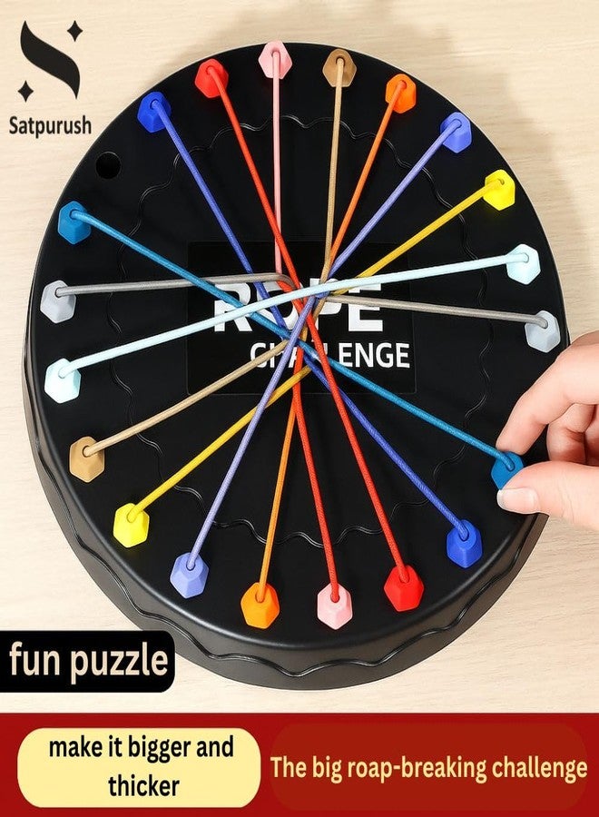 Satpurush Educational Rope Challenge Toys - Indoor Games for Kids 7-14 Years - Engaging Board Games for Family - Gift for Both Boys & Girls Age 8-10 - Develops Motor Skills & Problem Solving - Image 2
